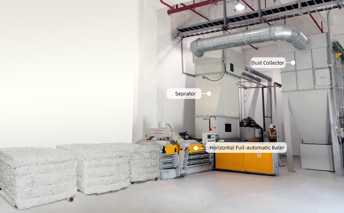 Waste discharge system for the paper industry